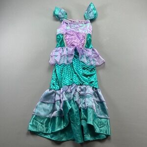 Ghnatygren Mermaid Costume Girls 120 Multi Tiered Scale Texture Princess Ariel